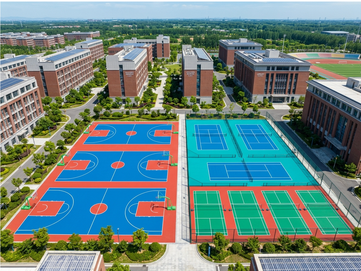 滨州市硅PU球场硅PU篮球场 - 厂家